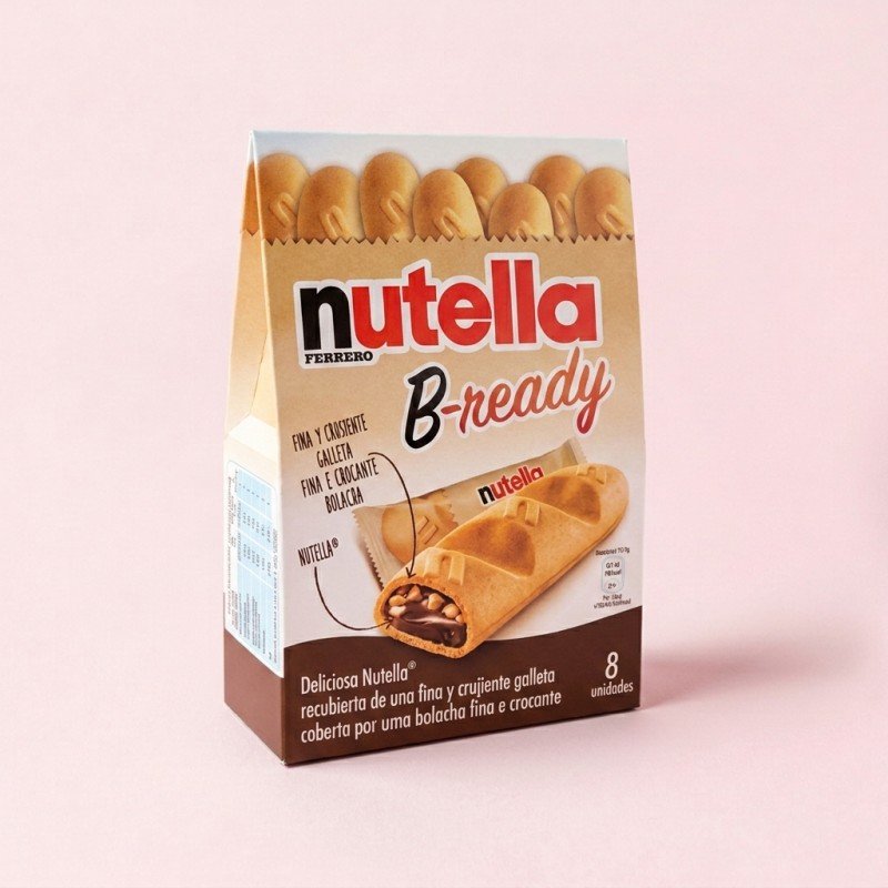 FERRERO NUTELLA B-READY 8UDS. CHUCHES Y DECORACION. PRECIOS DE FABRICA. www.chuchelandiajl.com
