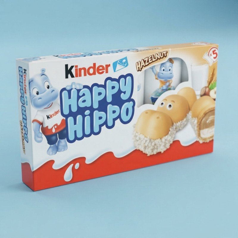 KINDER HAPPY HIPPO PACK 5UDS. CHUCHES Y DECORACION. PRECIOS DE FABRICA. www.chuchelandiajl.com