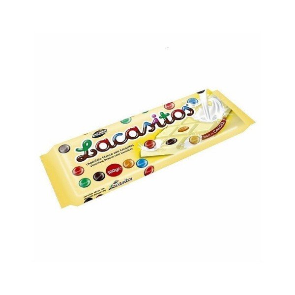 LACASA PACK TABLETAS CHOCOLATE BLANCO LACASITOS 10 UDS. CHUCHES Y DECORACION. PRECIOS DE FABRICA. www.chuchelandiajl.com