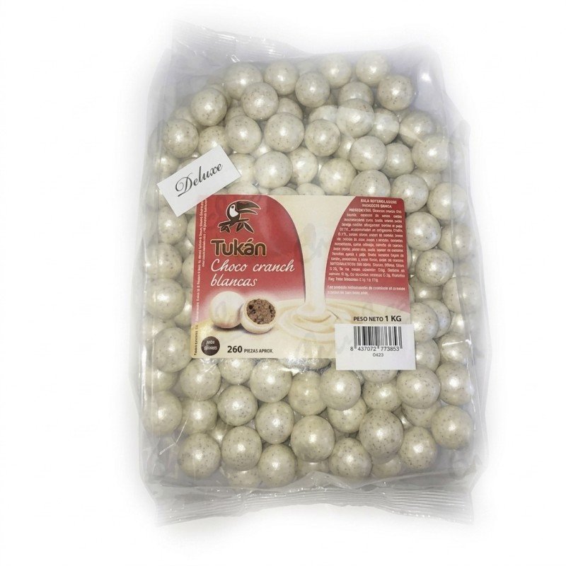 BOLAS CHOCO CRUNCH DELUXE PERLA 1KG. CHUCHES Y DECORACION. PRECIOS DE FABRICA. www.chuchelandiajl.com