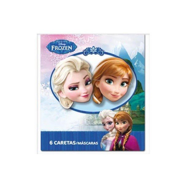CARETAS FROZEN 6 UDS. CHUCHES Y DECORACION. PRECIOS DE FABRICA. www.chuchelandiajl.com