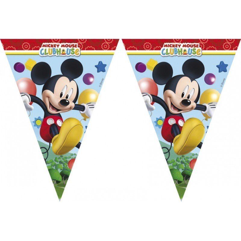 POLYBAG BANDERIN MICKEY PLAYFUL 2.3MTS. CHUCHES Y DECORACION. PRECIOS DE FABRICA. www.chuchelandiajl.com