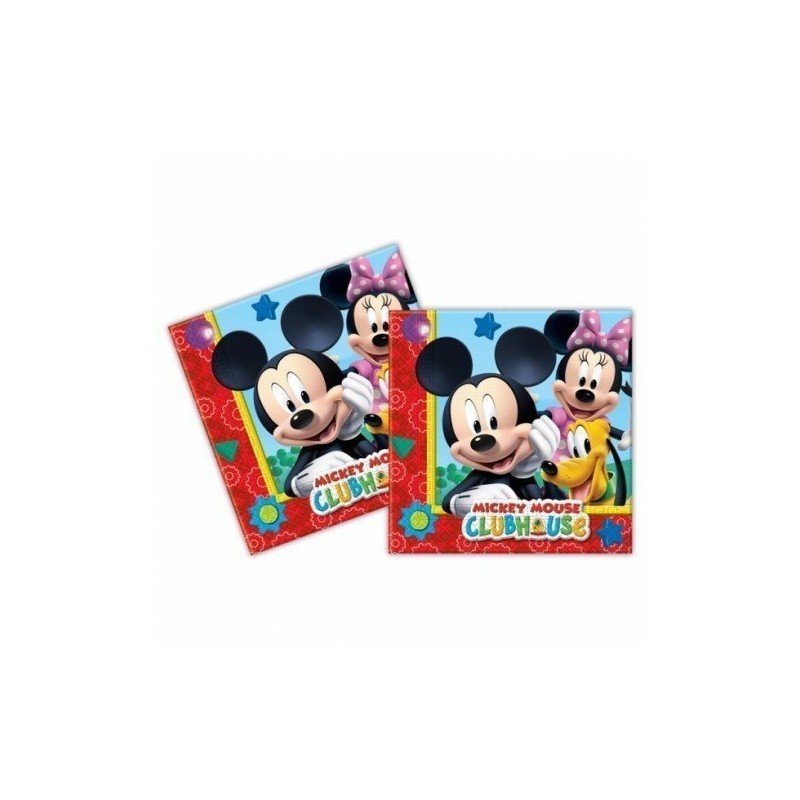 SERVILLETAS MICKEY PLAYFUL 20 UDS. CHUCHES Y DECORACION. PRECIOS DE FABRICA. www.chuchelandiajl.com