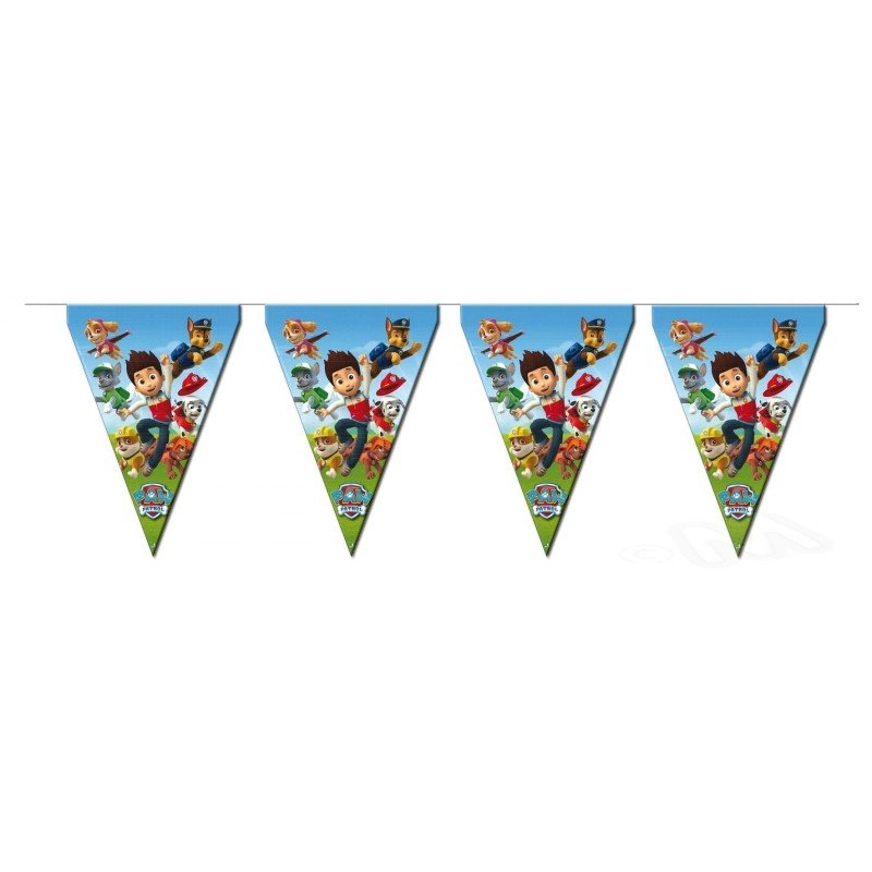 BANDERIN PATRULLA CANINA 3 METROS. CHUCHES Y DECORACION. PRECIOS DE FABRICA. www.chuchelandiajl.com