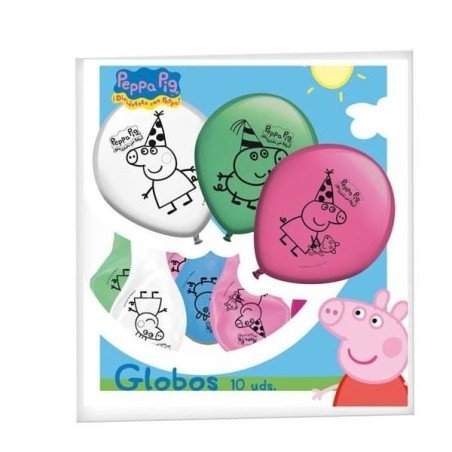 GLOBOS PEPPA PIG 8 UDS. CHUCHES Y DECORACION. PRECIOS DE FABRICA. www.chuchelandiajl.com