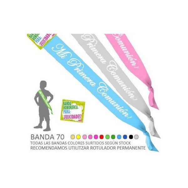 BANDA MI PRIMERA COMUNION. CHUCHES Y DECORACION. PRECIOS DE FABRICA. www.chuchelandiajl.com