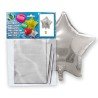 GLOBO ESTRELLA 46CM PLATA. CHUCHES Y DECORACION. PRECIOS DE FABRICA. www.chuchelandiajl.com