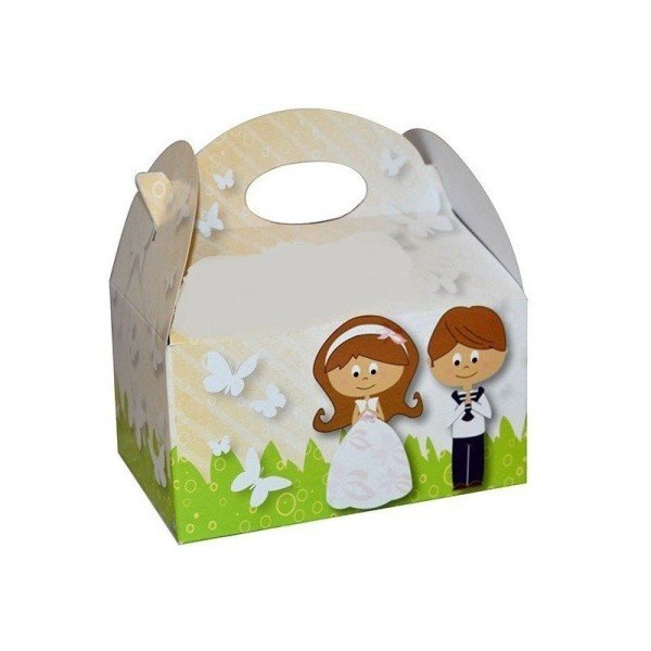 CAJITA PRIMERA COMUNION LULU 12 UNIDADES. CHUCHES Y DECORACION. PRECIOS DE FABRICA. www.chuchelandiajl.com