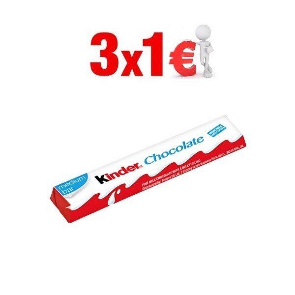 KINDER CHOCOLATE T4 20UDS