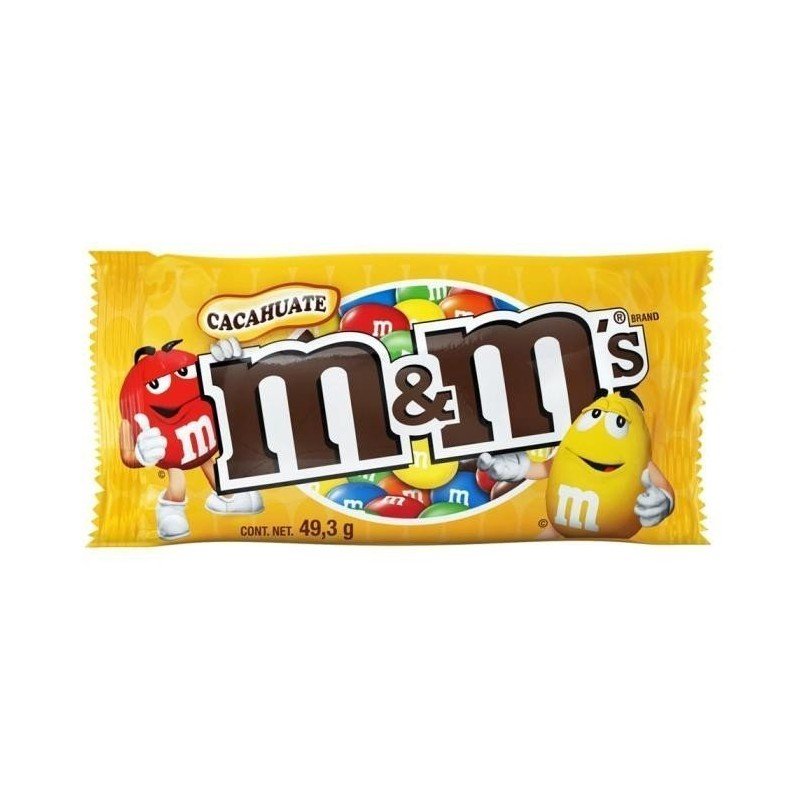 M&M AMARILLO CAJA 24 UDS. CHUCHES Y DECORACION. PRECIOS DE FABRICA. www.chuchelandiajl.com
