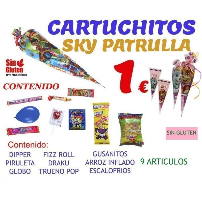 CONOS DE CHUCHES PARA CUMPLEAÑOS EXTRA SKY