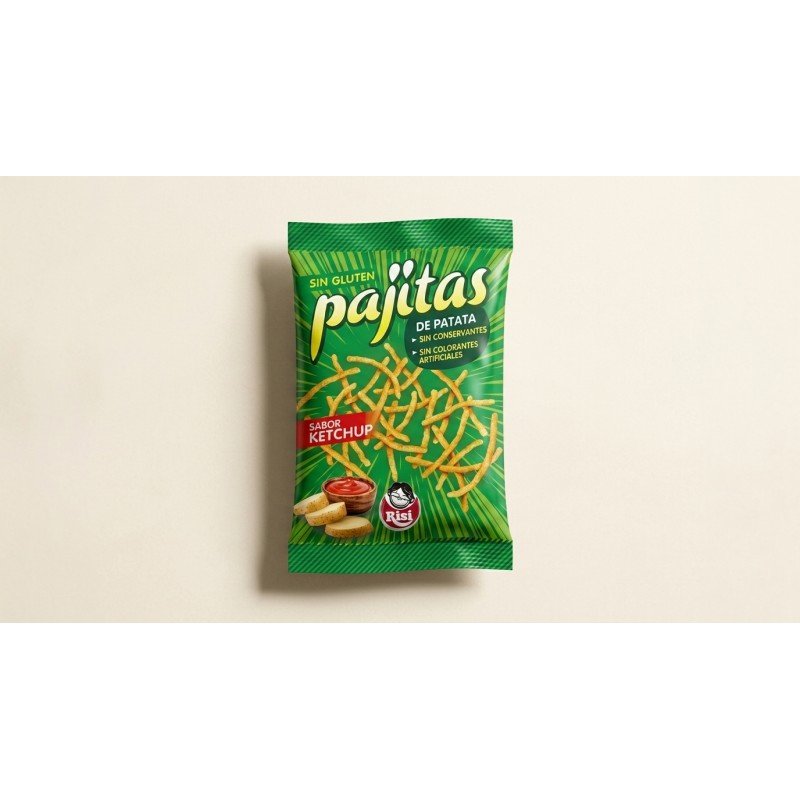 PAJITAS KETCHUP RISI 3 X 1,20 €