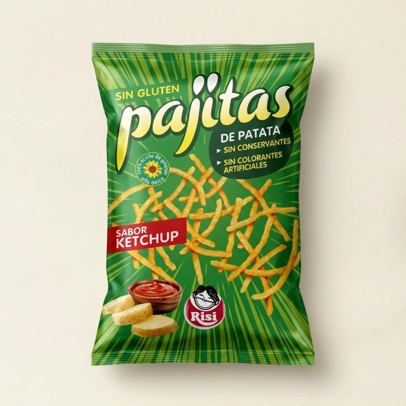 PAJITAS KETCHUP RISI 3X1€
