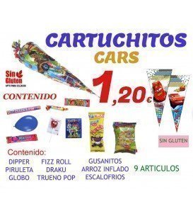 CONOS DE CHUCHES PARA CUMPLEAÑOS EXTRA CARS