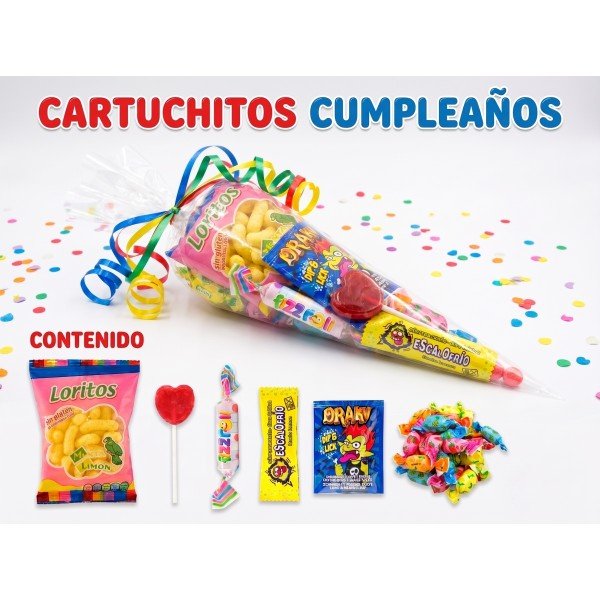 CONOS DE CHUCHES PARA CUMPLEAÑOS BARATOS