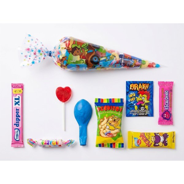 CONOS DE CHUCHES PARA CUMPLEAÑOS TAMAÑO EXTRA UNIDAD